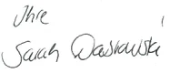 {{Unterschrift von}} Sarah Isabell Dabrowski