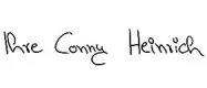 {{Unterschrift von}} Conny Heinrich