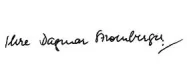 {{Unterschrift von}} Dagmar Stromberger