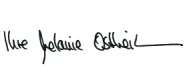 {{Unterschrift von}} Melanie Ostheimer